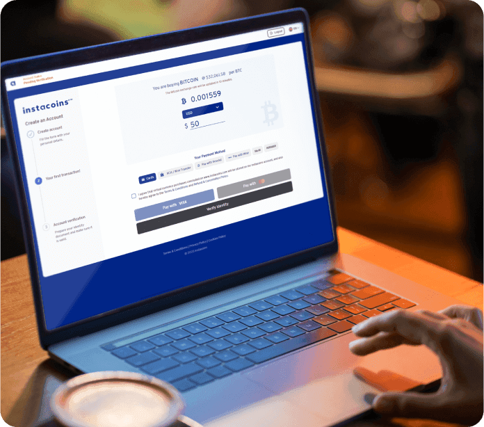 Instacoins laptop